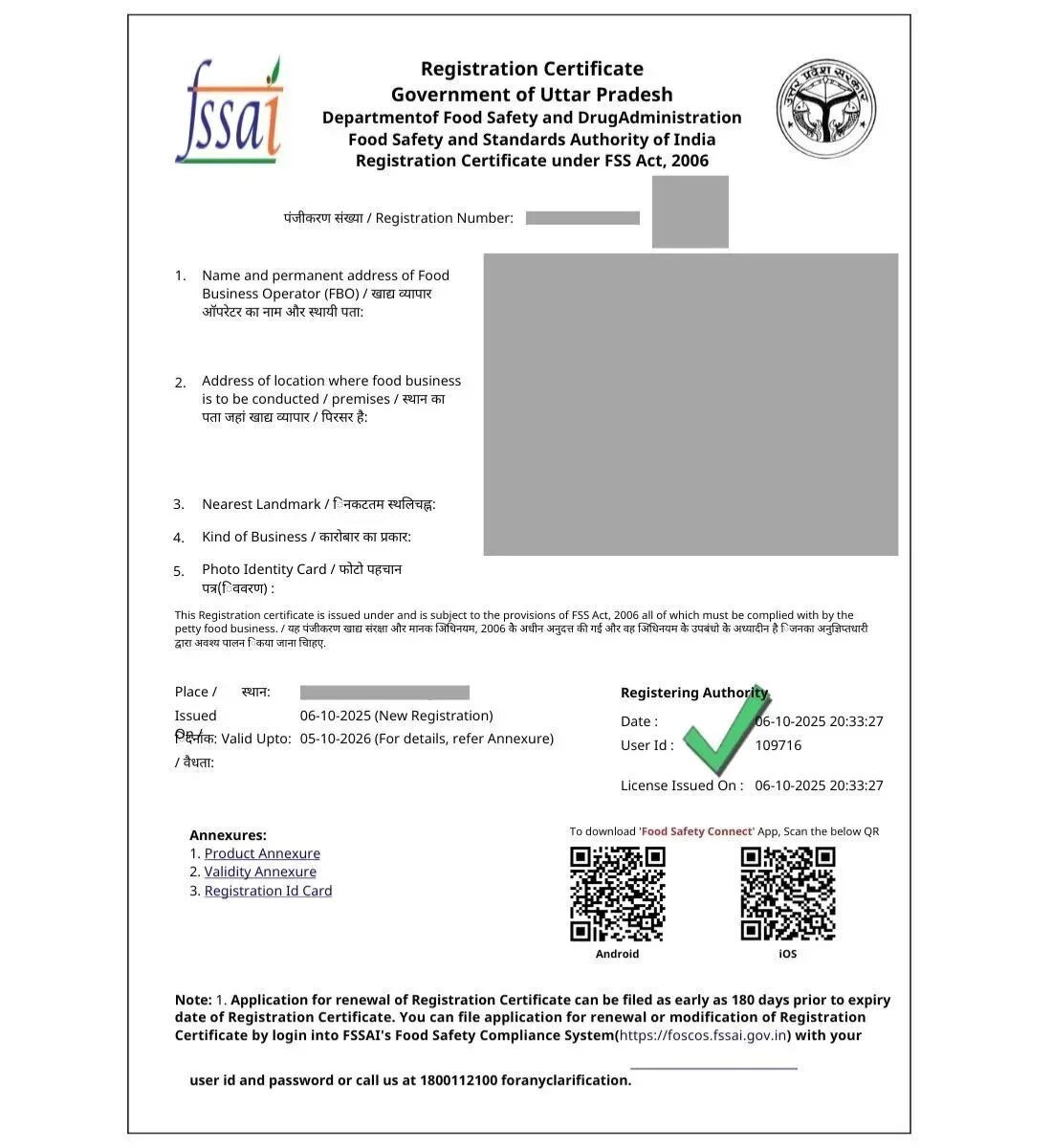 Food License