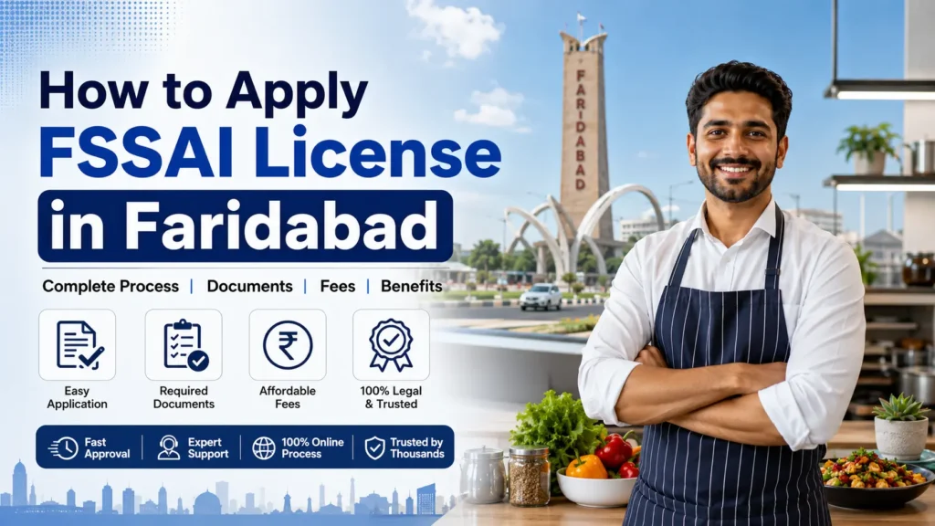 How to apply FSSAI License in Faridabad