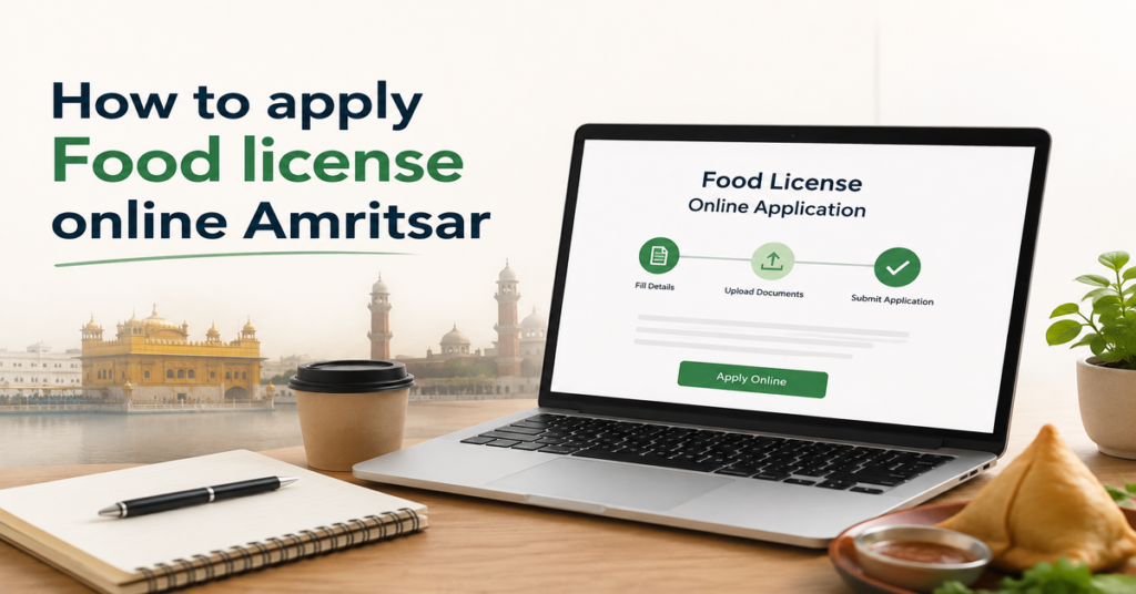 How to apply Food license online Amritsar