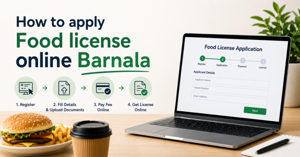 How to apply Food license online Barnala