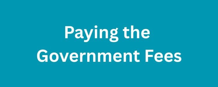 Paying the Government Fees